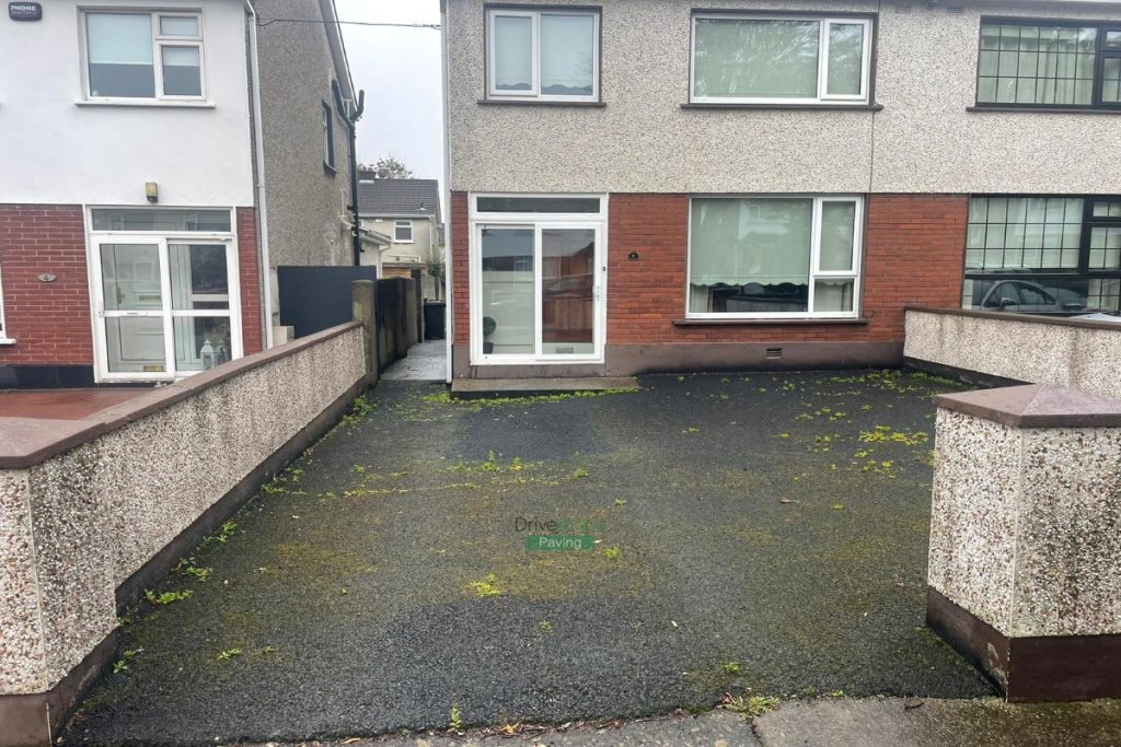 Asphalt Driveway with Granite Corrib Border and Granite Step in Templeogue, Dublin (1)