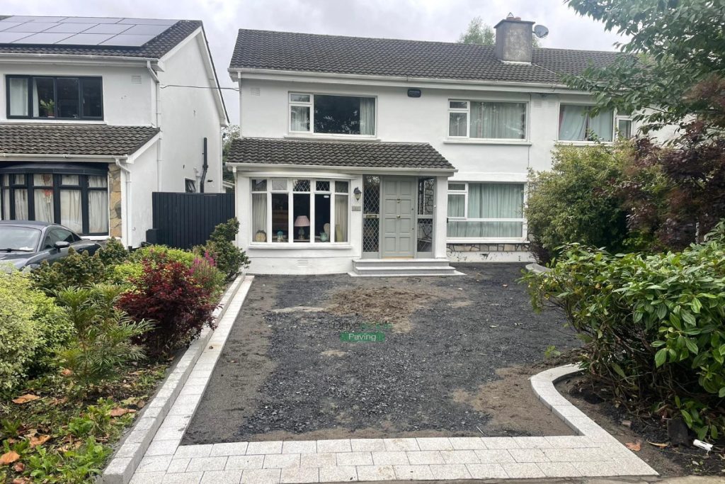 Asphalt Driveway with Mellifont Kerbing and Double Step in Castleknock, Dublin (2)