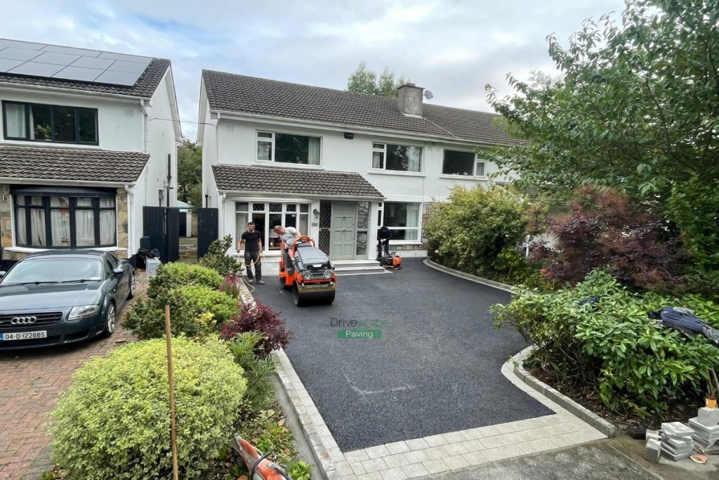 Asphalt Driveway with Mellifont Kerbing and Double Step in Castleknock, Dublin (4)