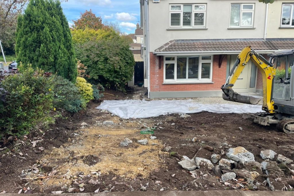 Driveway with Corrib Paving, Granite Borders and Step in Kilpedder, Co. Wicklow (5)