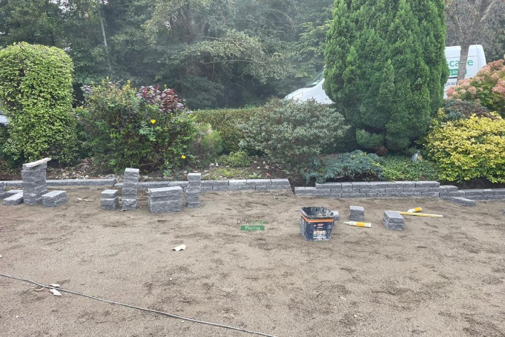 Driveway with Corrib Paving, Granite Borders and Step in Kilpedder, Co. Wicklow (6)