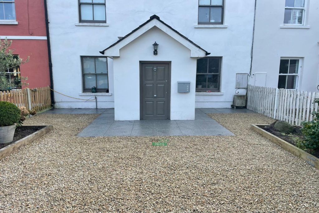 Gravelled Driveway with Granite Slabs in Inchicore, Dublin