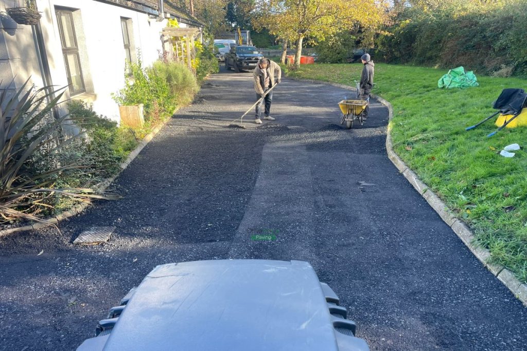 Asphalt Driveway with New ACO Drains and Kerbstones in Kilmacanogue, Co. Wicklow (4)