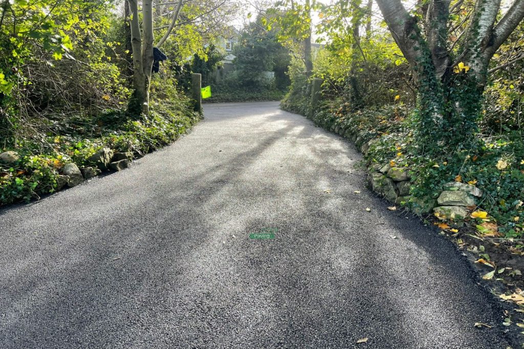 Asphalt Driveway with New ACO Drains and Kerbstones in Kilmacanogue, Co. Wicklow (8)