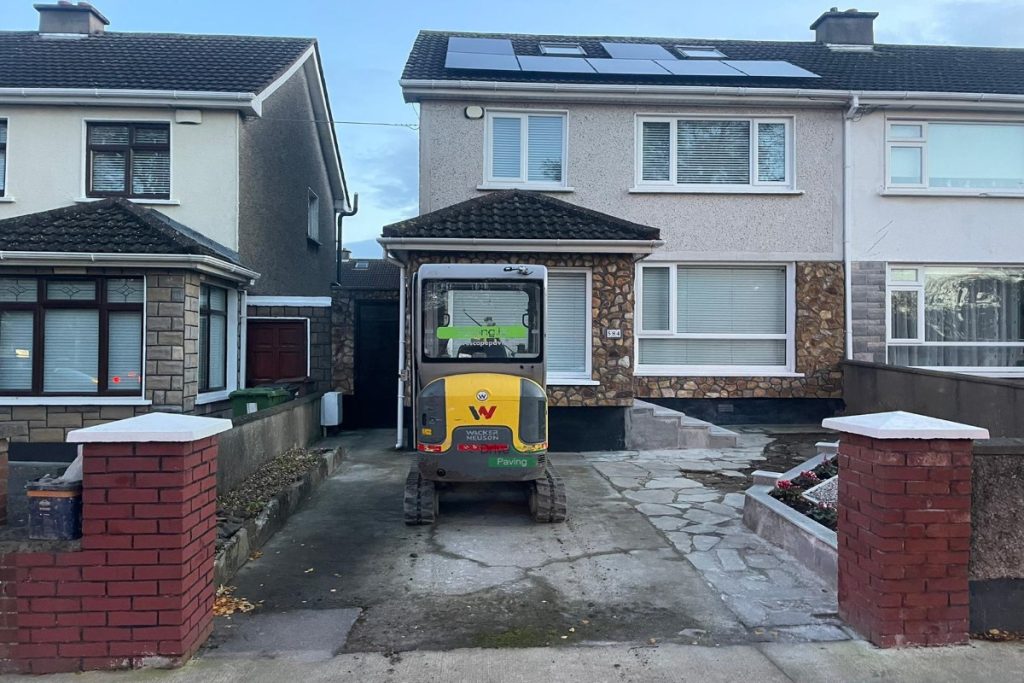 Asphalt Driveway with Silver granite Borders in Whitehall, Dublin (1)
