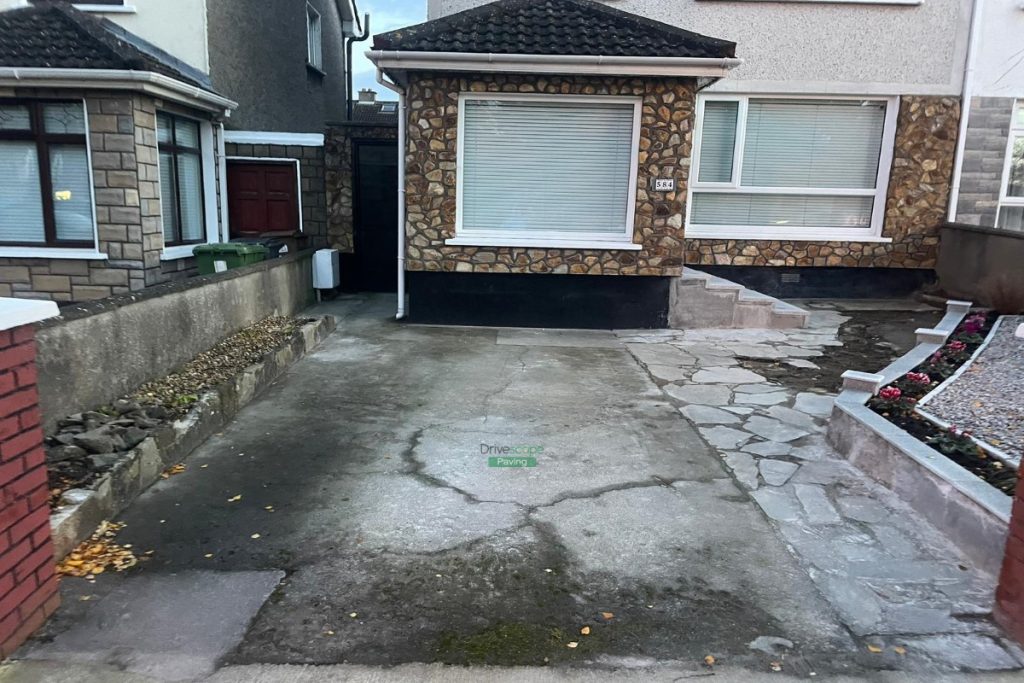 Asphalt Driveway with Silver granite Borders in Whitehall, Dublin (2)