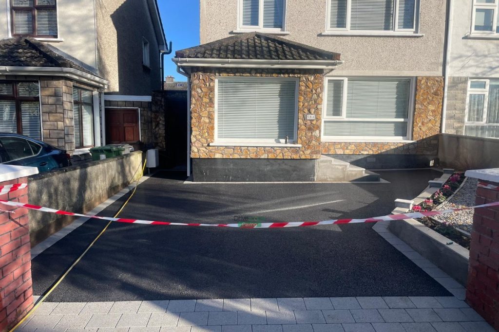 Asphalt Driveway with Silver granite Borders in Whitehall, Dublin (6)