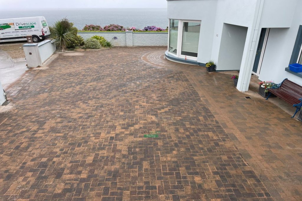 Driveway with Bracken Tegula Paving and Ballylusk Gravel in Wicklow City