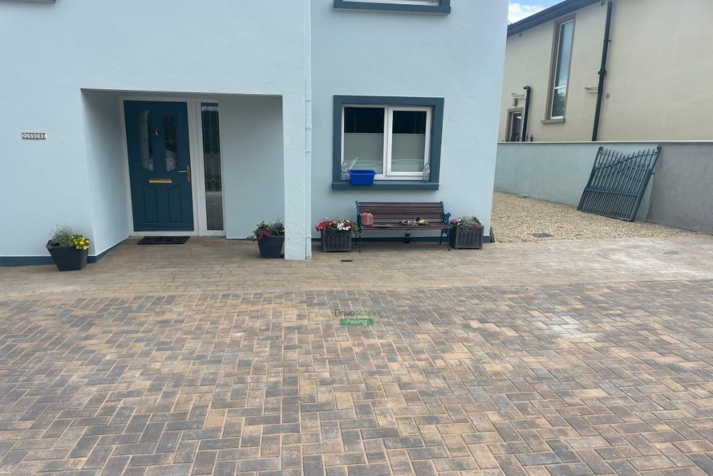 Driveway with Bracken Tegula Paving and Ballylusk Gravel in Wicklow City (2)