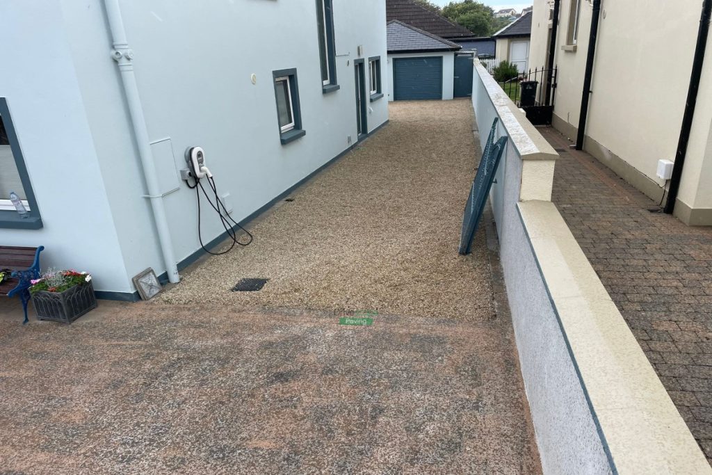Driveway with Bracken Tegula Paving and Ballylusk Gravel in Wicklow City (7)