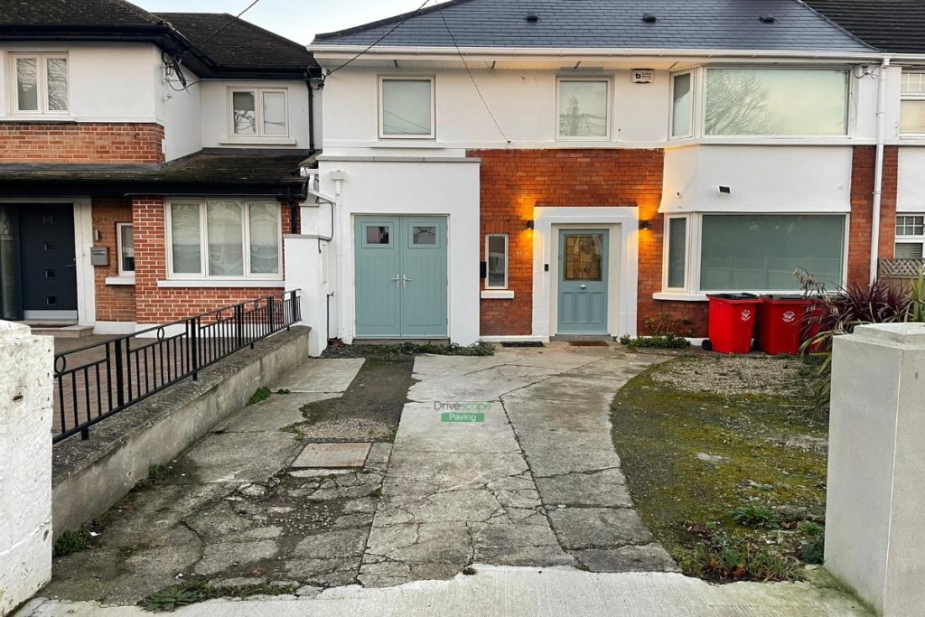 Light Brushed Concrete Driveway in Killester, Co. Dublin (1)