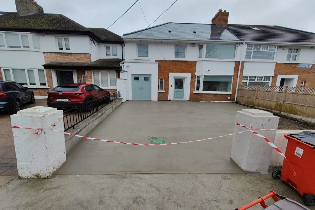 Light Brushed Concrete Driveway in Killester, Co. Dublin (5)