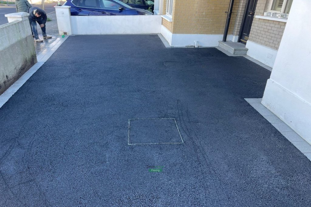 Asphalt Driveway with Corrib Border and Granite Step in Killester, Dublin