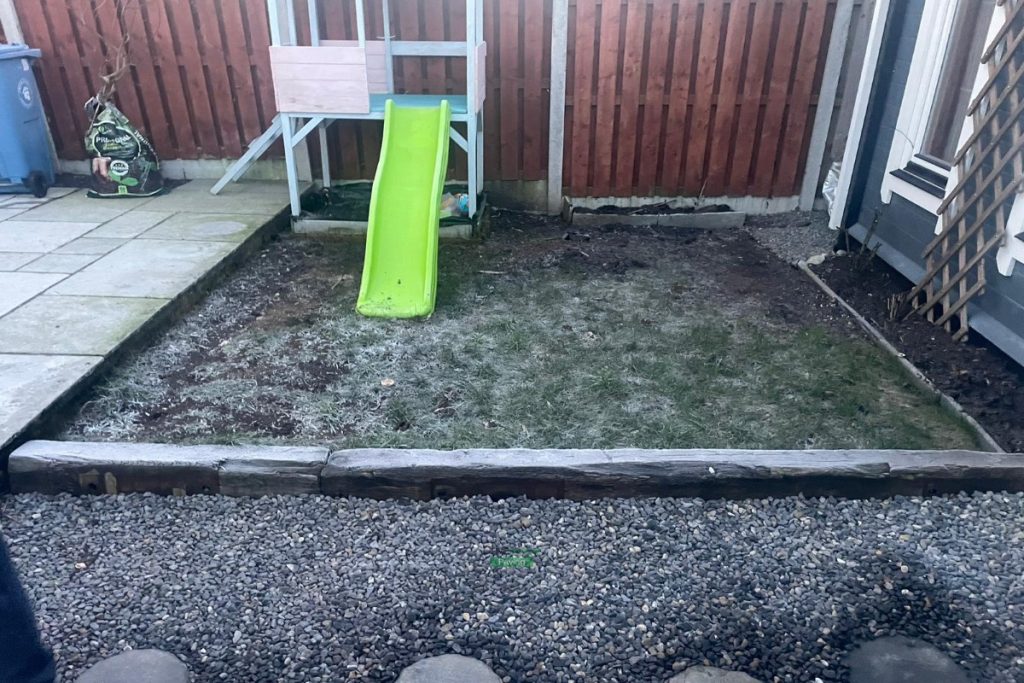 Patio with Grey Limestone Slabs and Raised Flowerbed in Johnstown, Co. Meath (4)
