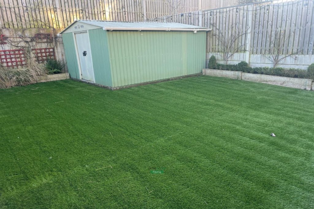 Artificial Grass and Drainage System Installation in Delgany, Co. Wicklow