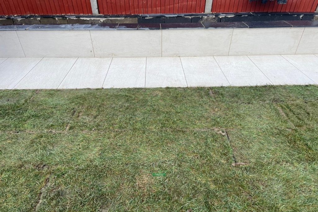 Porcelain Tiled Patio with New Lawn and Raised Flowerbeds in Celbridge, Co. Kildare (6)