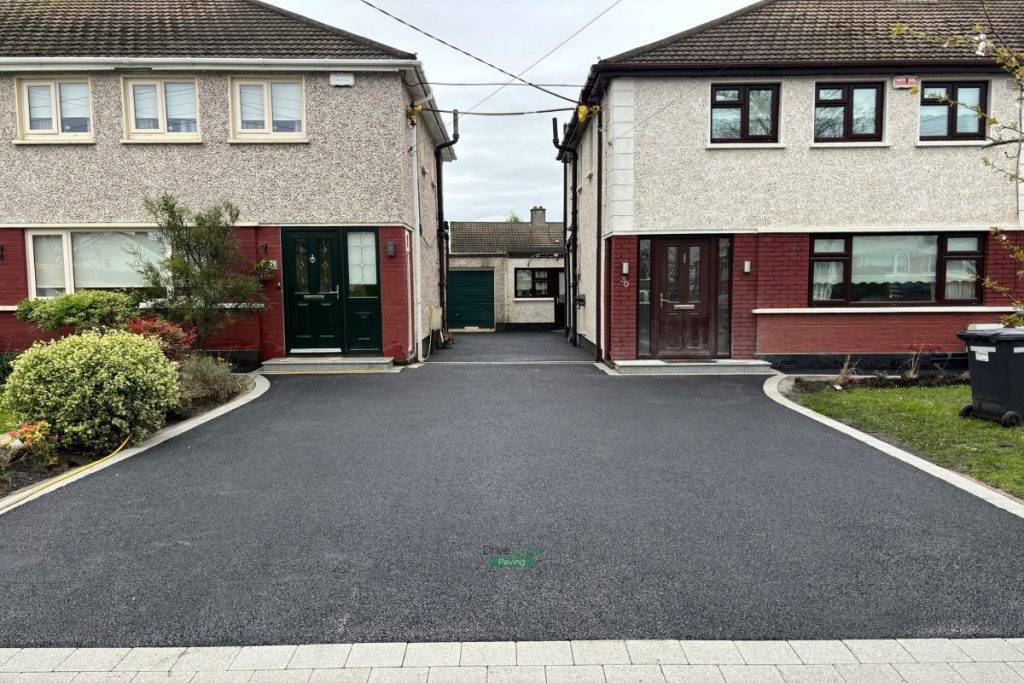 Shared Tarmac Driveway with Granite Steps and Borderlines in Santry, Dublin