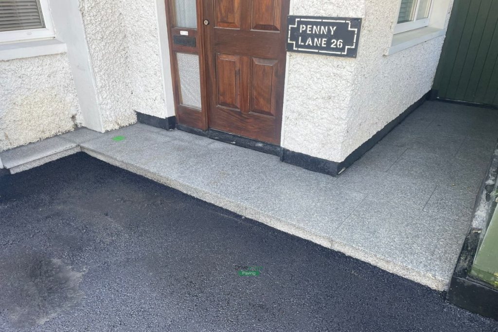 Asphalt Driveway with Granite Kerbstones and Doorstep in Baldoyle, Dublin (7)