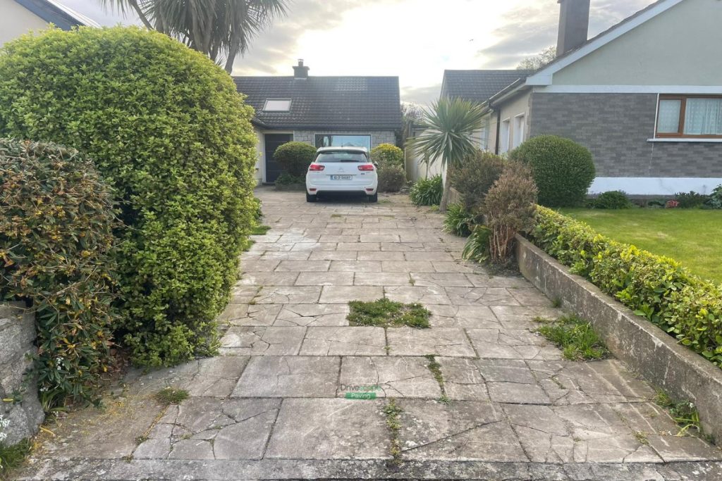 Asphalt Driveway with Silver Granite Corrib Paving, Granite Step and Flowerbeds in Santry, Dublin (1)