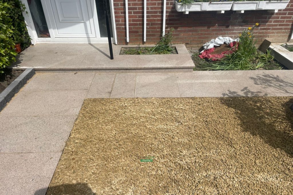 Gravelled Driveway with Cobbled Apron and Granite Pathway in Raheny, Dublin (4)