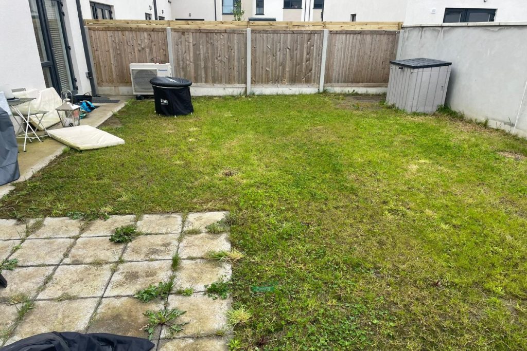 Porcelain Tiled Patio with Artificial Grass in Portmarnock, Co. Dublin (1)