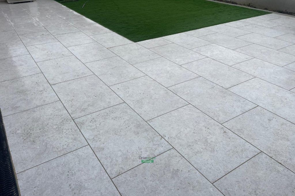 Porcelain Tiled Patio with Artificial Grass in Portmarnock, Co. Dublin (7)