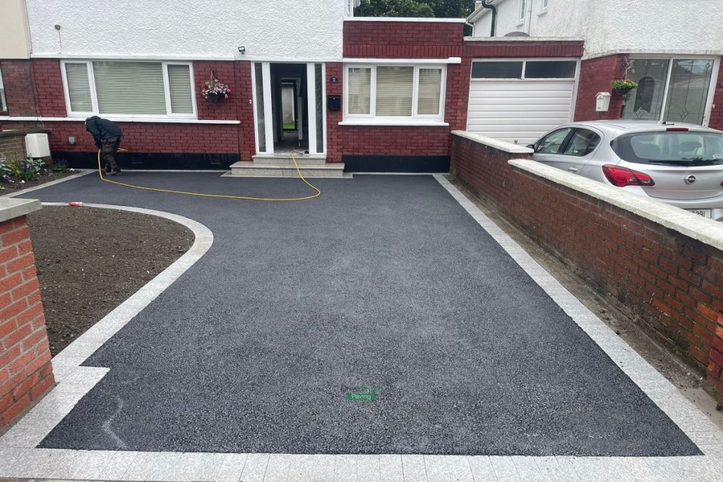 SMA Driveway with Granite Step in Santry, Dublin