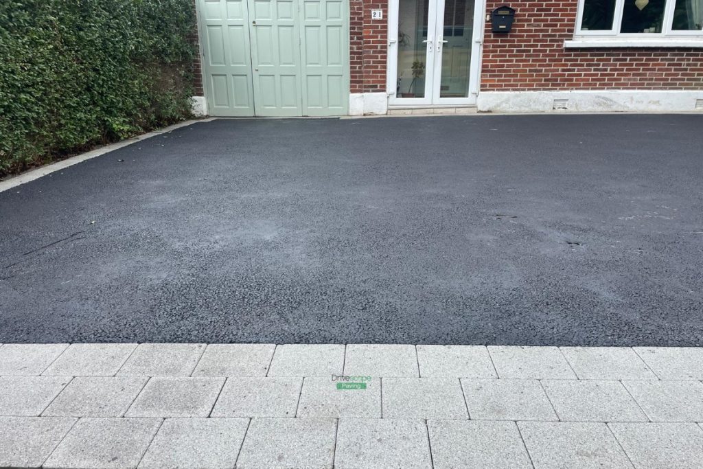Asphalt Driveway with Granite Borderlines and Kerbing in Clontarf, Dublin (5)