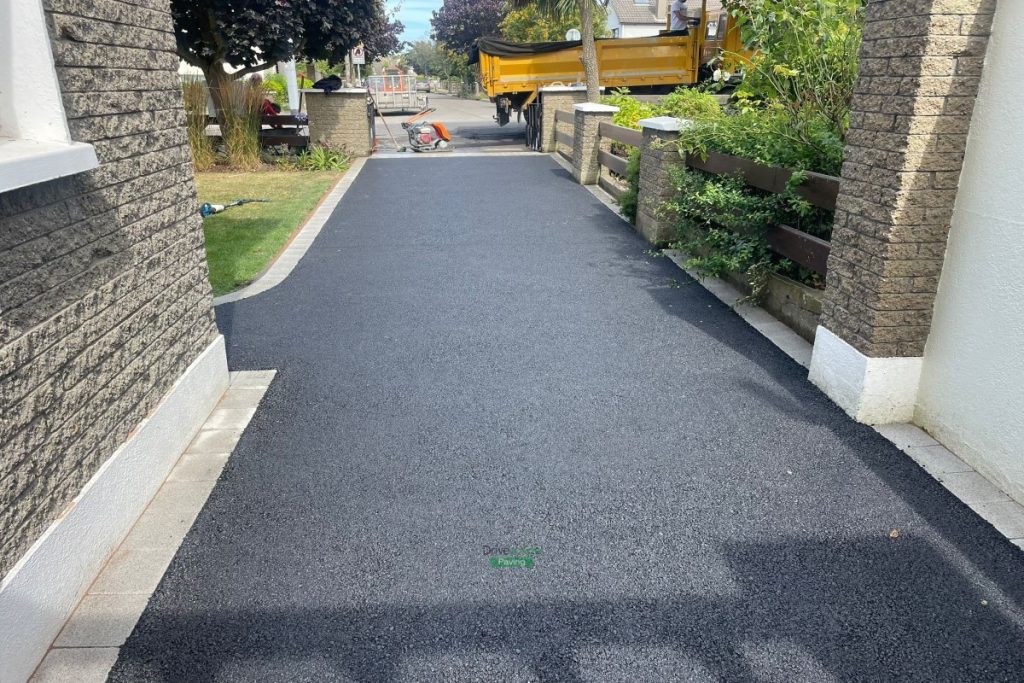 Asphalt Driveway with Silver Corrib Border in Sutton, Dublin (2)