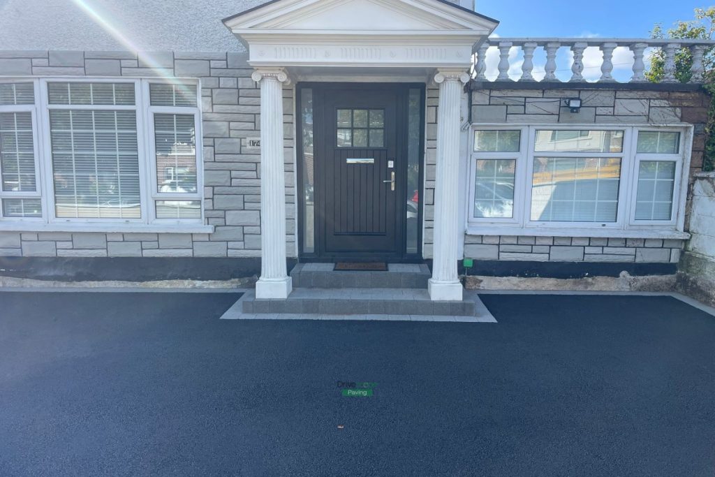 Asphalt Driveway with Silver Granite Border and Double Step in Artane, Dublin (8)