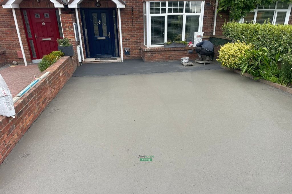 Driveway with Imprinted Concrete Design in Clontarf, Dublin (2)