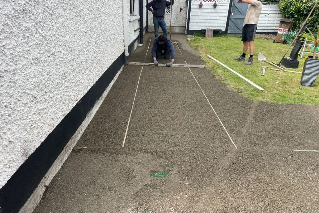Patio with Silver Granite Slabs and Charcoal Borderline in Artane, Dublin (1)