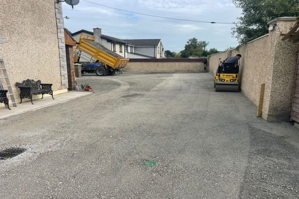 SMA Driveway with Granite Cobblestones and Granite Step in Newbridge, Co. Kildare (1)