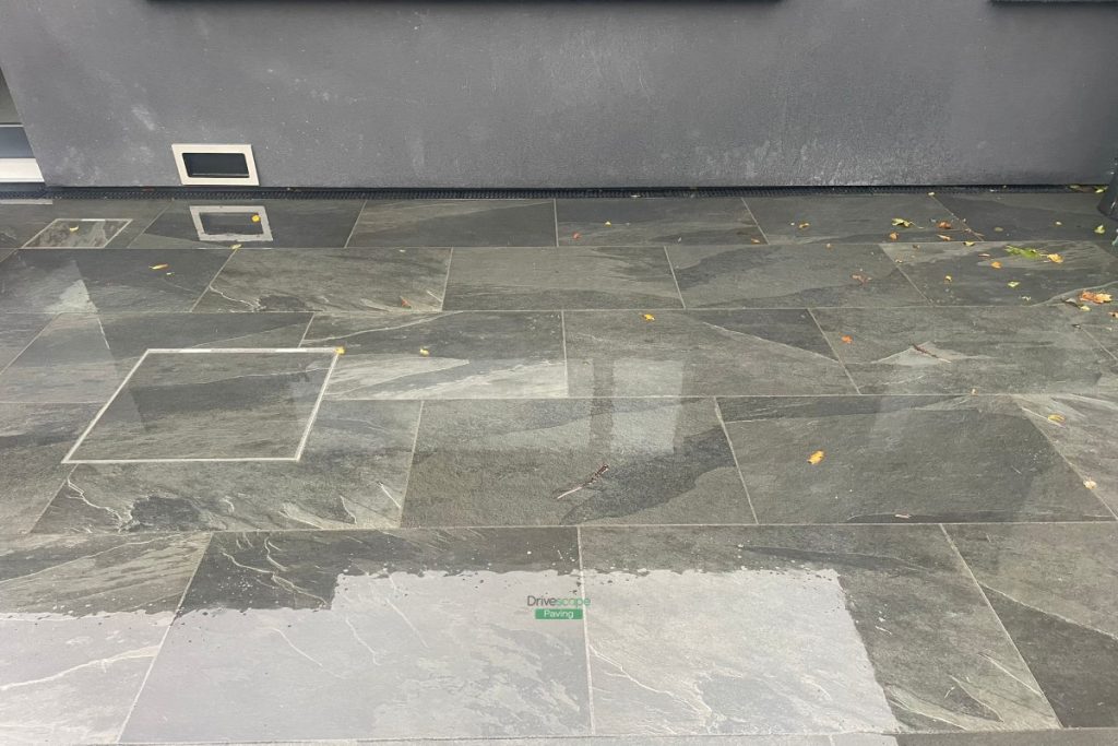Patio with Brazilian Black Porcelain Tiles in Clontarf, Dublin (2)