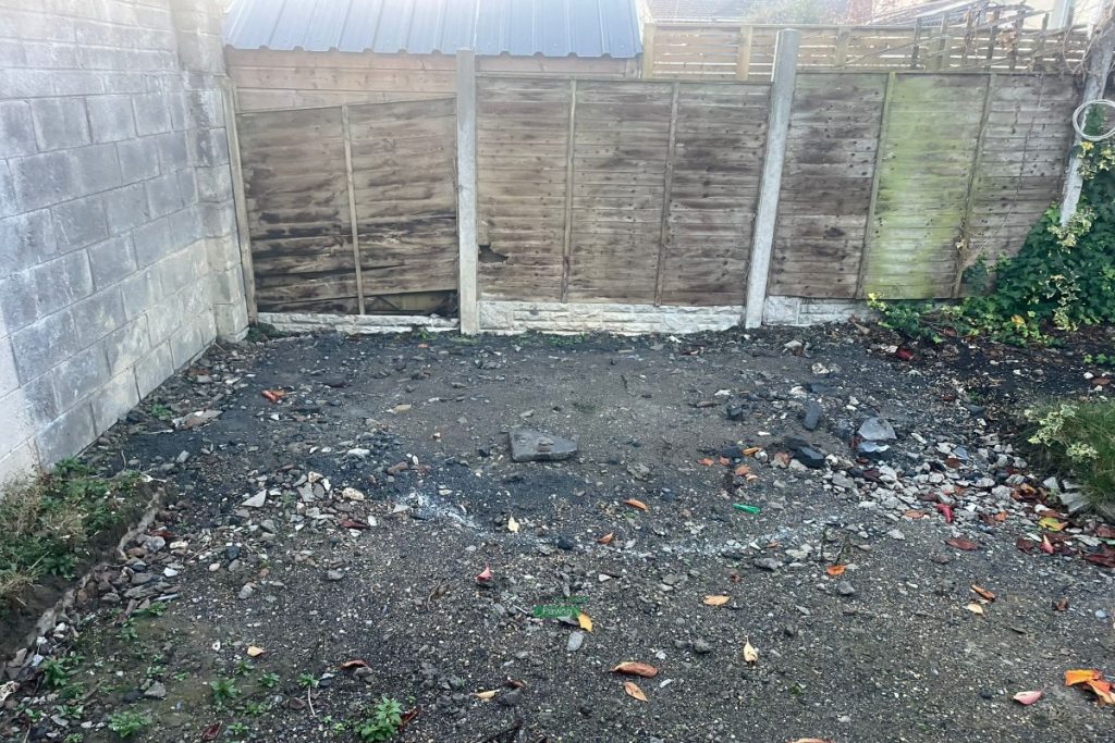 Round Granite Patio with Flowerbed Bench and Roll-On Turf in Blanchardstown, Dublin (3)