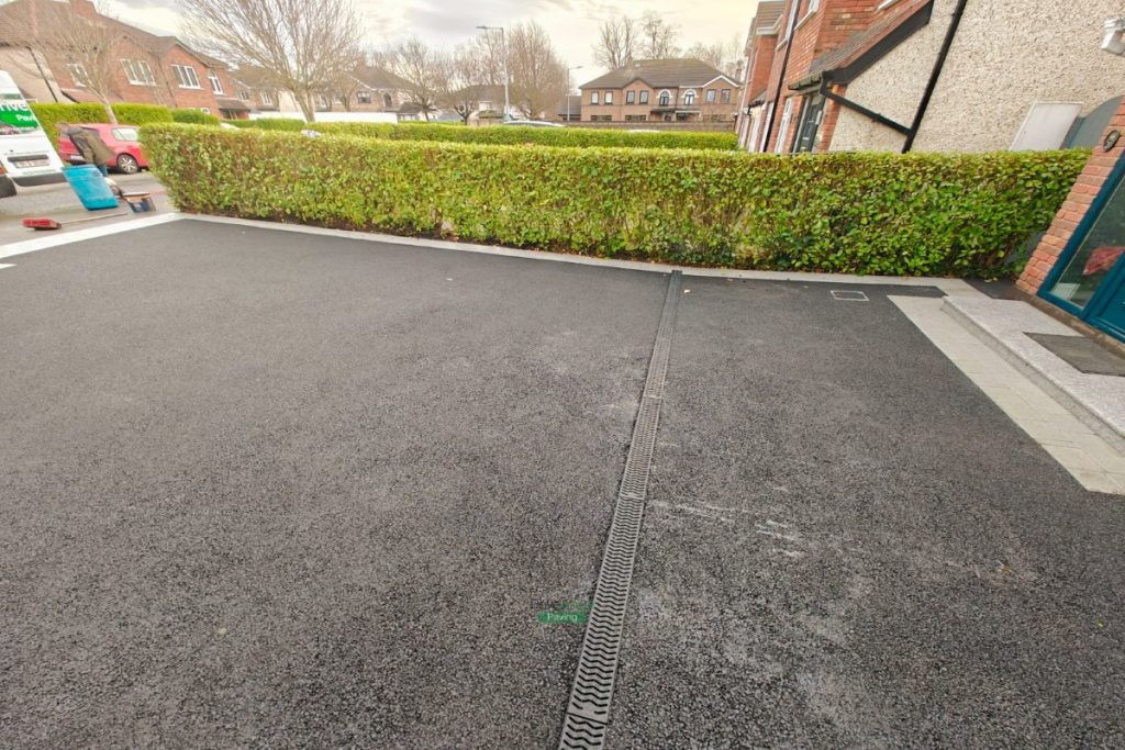 Asphalt Driveway with Granite Block Border and Steps in Clonsilla, Dublin (11)