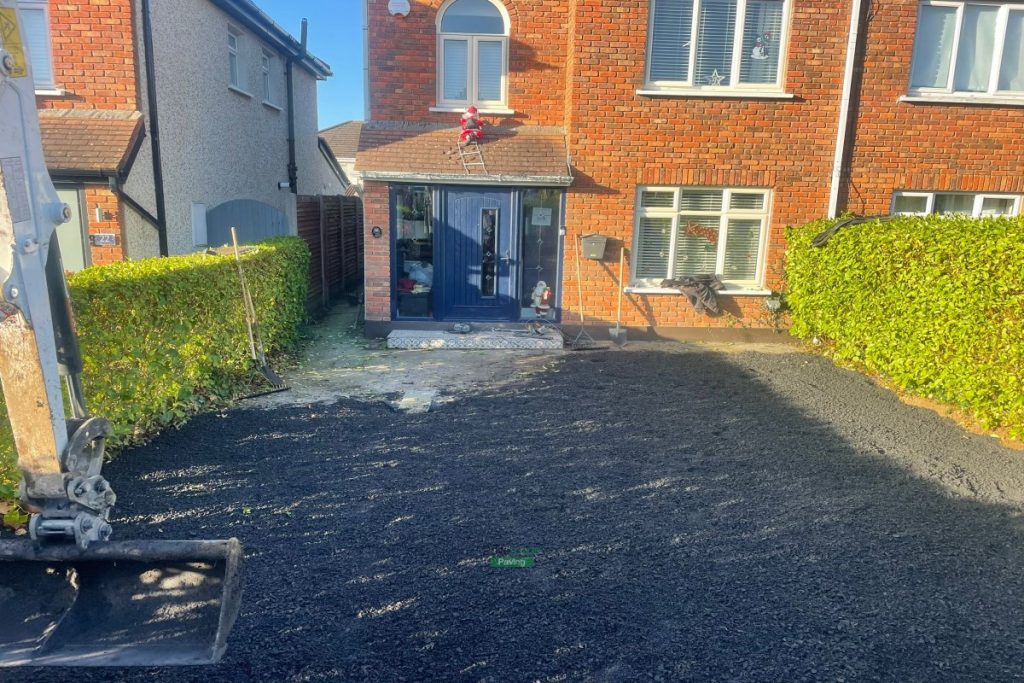 Asphalt Driveway with Granite Block Border and Steps in Clonsilla, Dublin (2)