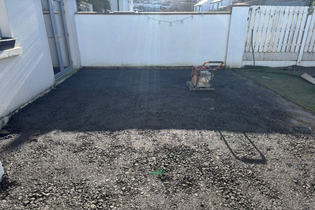Porcelain Tile Patio with Raised Flowerbeds in Wicklow (2)
