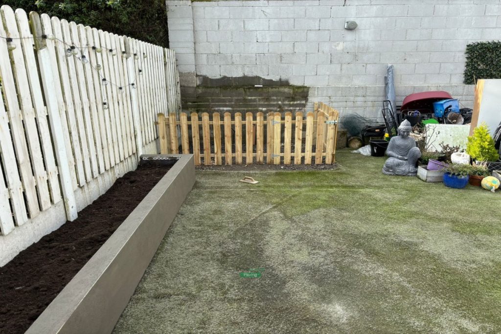 Porcelain Tile Patio with Raised Flowerbeds in Wicklow (6)