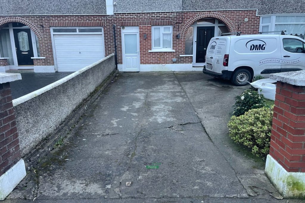 Asphalt Driveway with Silver Granite Borders and Apron in Glasnevin, Dublin (2)