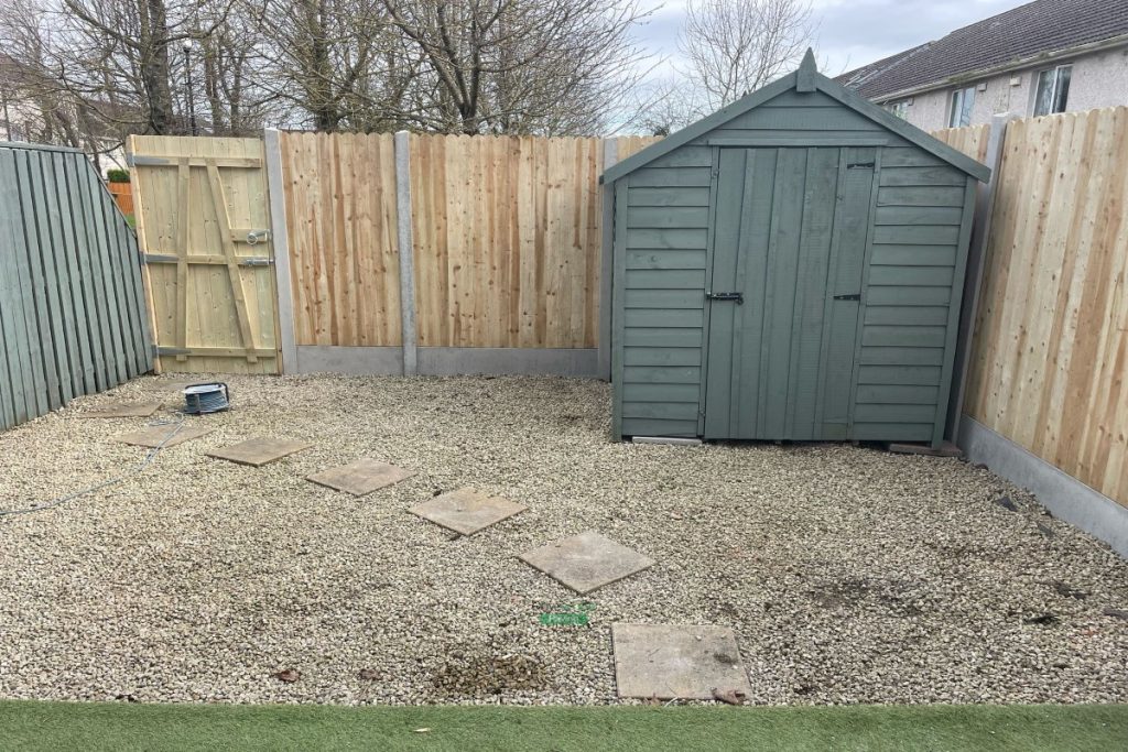 New Closed Panel Fence and Pedestrian Gate Installed in Swords, County Dublin (7)