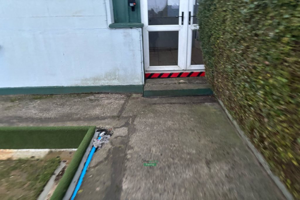 Pathways with Rustic Corrib Paving, Concrete Ramp and Water Sprinklers for CYM Bowling Club, Dublin (5)