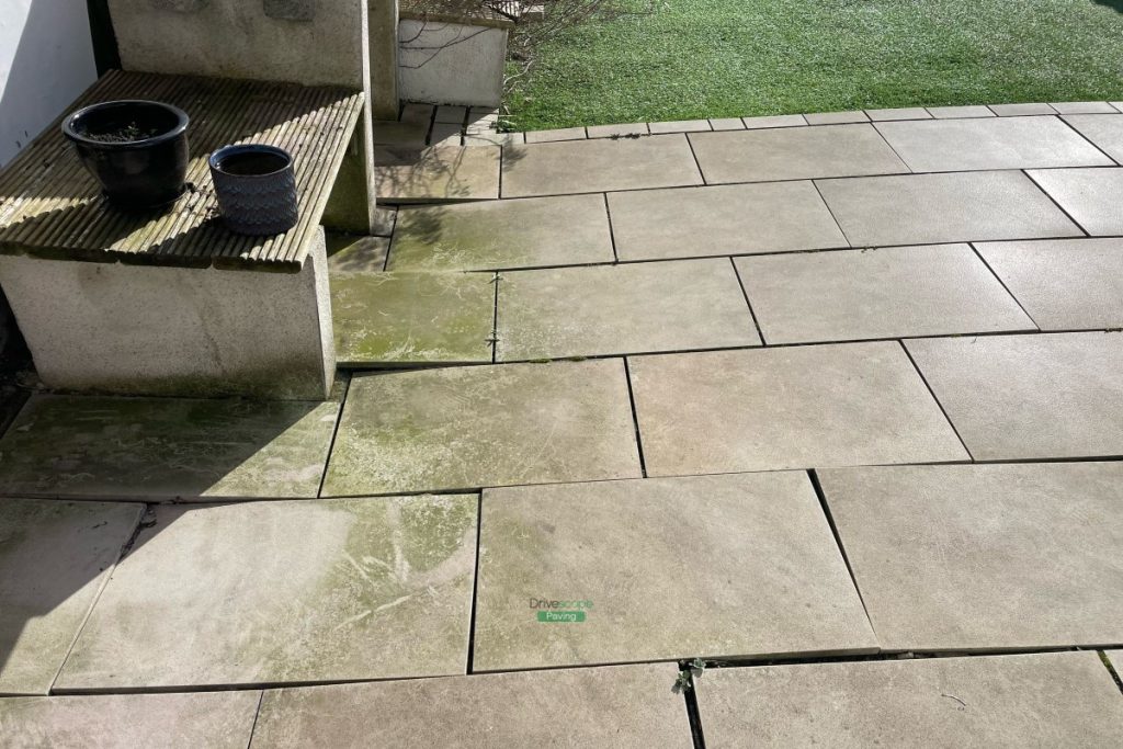 Porcelain Patio with Artificial Grass and ACO Channel Drainage in Wicklow Town (2)