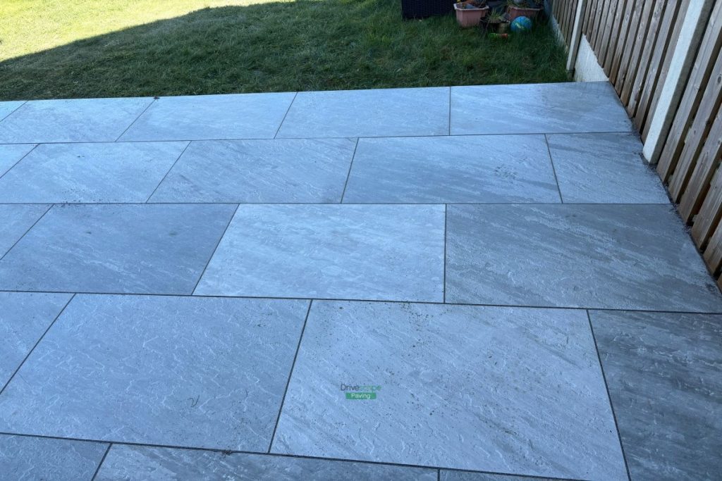 Porcelain Tiled Patio with Connemara Walling in Wicklow (12)
