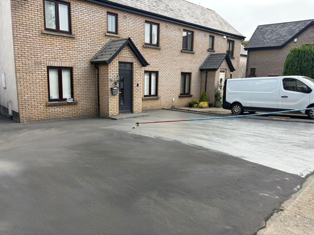 Platinum Grey Ashley Slate Imprint Concrete Driveway in Kilcullen, Co. Kildare (2)