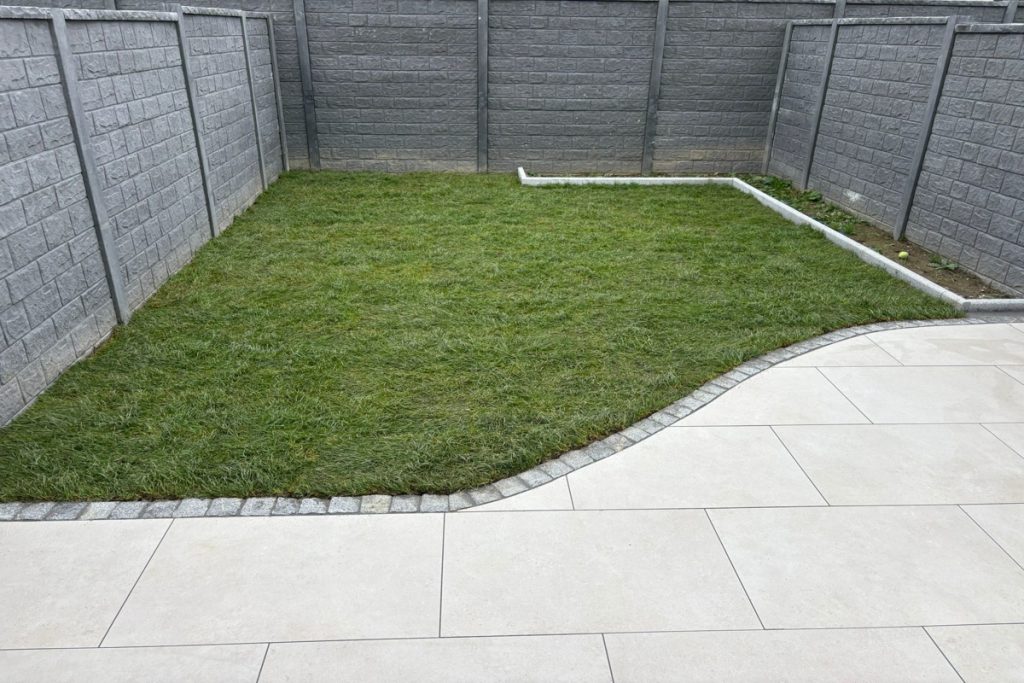 Porcelain Patio with Granite Detailing and Turf in Dunshaughlin, Co. Meath (10)