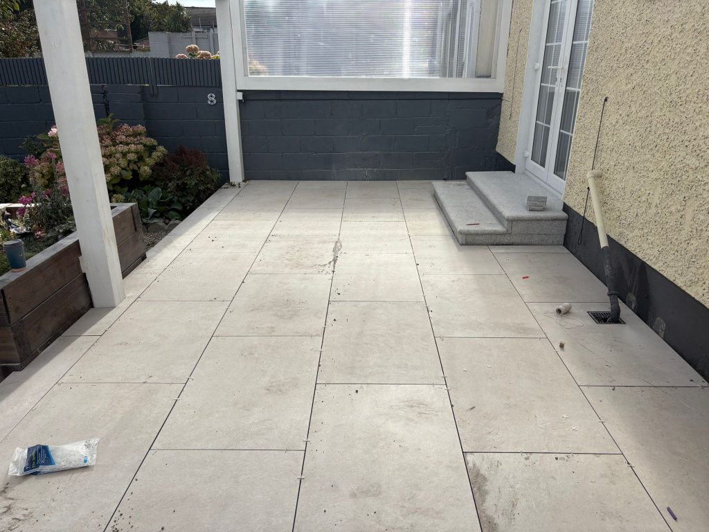 Sonic Silk Porcelain Patio with Granite Steps in Donaghmede, Dublin (10)