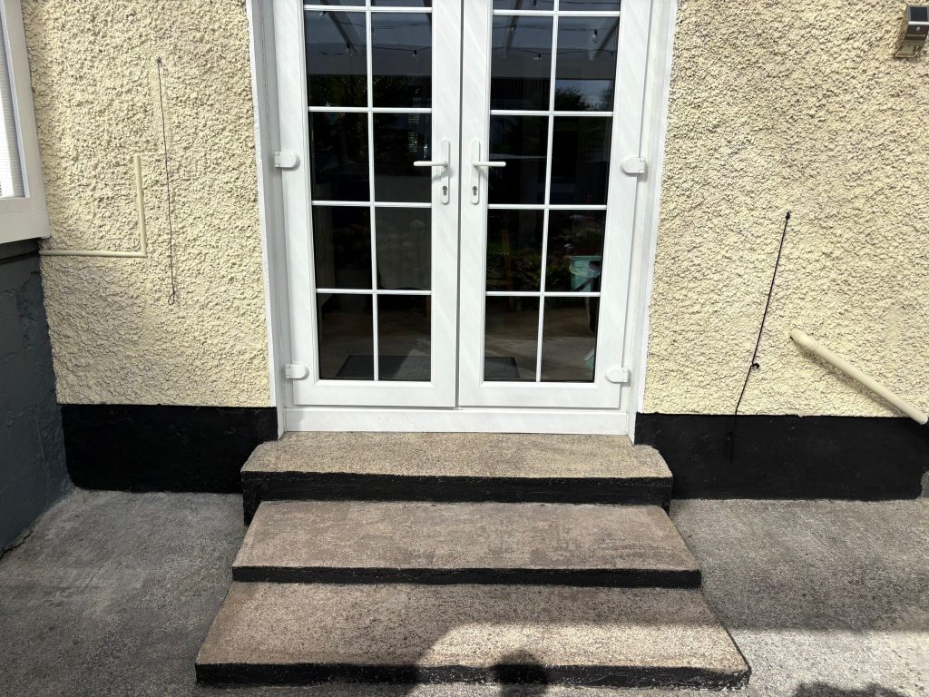 Sonic Silk Porcelain Patio with Granite Steps in Donaghmede, Dublin (2)