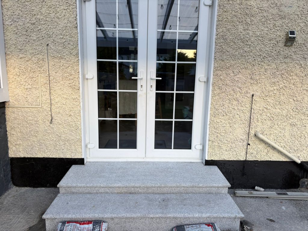 Sonic Silk Porcelain Patio with Granite Steps in Donaghmede, Dublin (4)