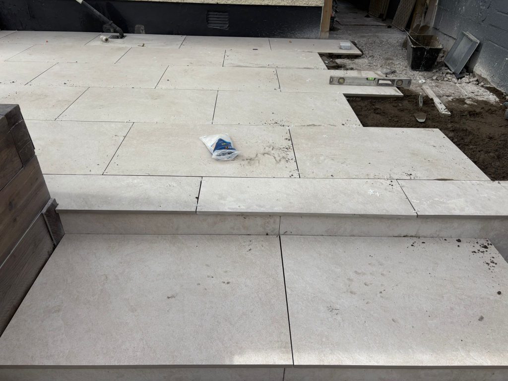 Sonic Silk Porcelain Patio with Granite Steps in Donaghmede, Dublin (5)